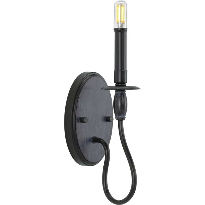 Durrell 1-Light Wall Bracket in Black