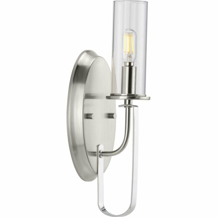 Riley 1-Light Wall Bracket in Brushed Nickel
