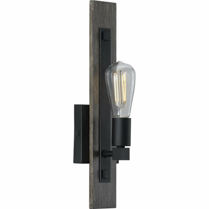 Hemsworth 1-Light Wall Bracket in Black