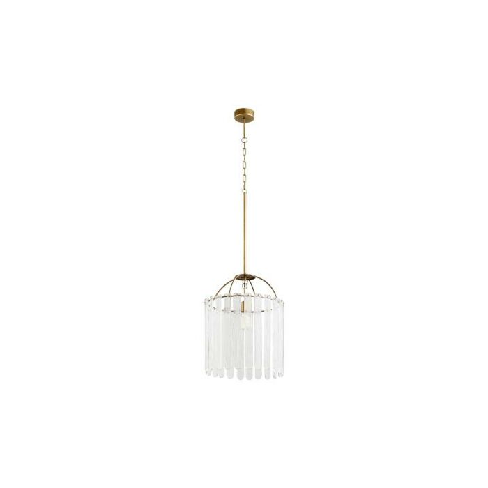 Cyan Design Linden Glass Pendant Light in Antique Bronze