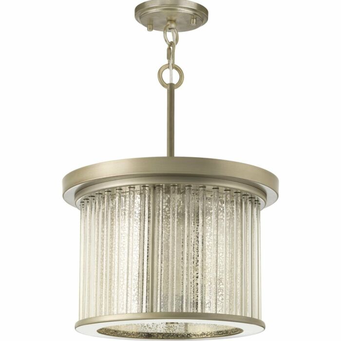 Point Dume-Sequit Point 3-Light Semi-Flush Mount in Antique Nickel