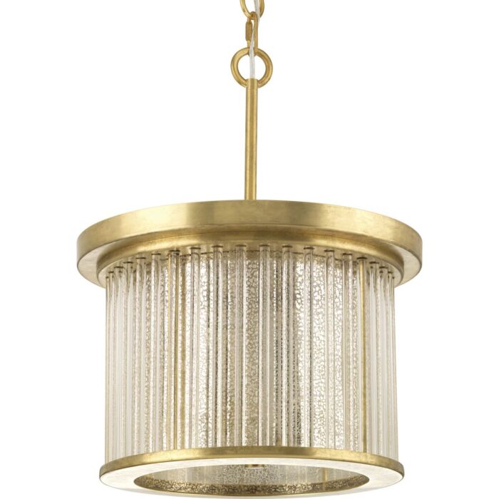 Point Dume-Sequit Point 3-Light Semi-Flush Mount in Brushed Brass