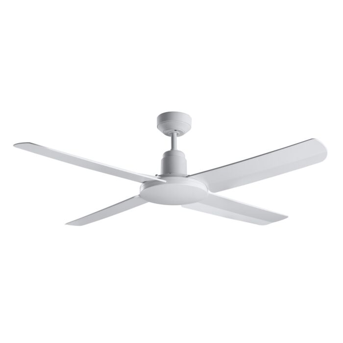 Nautilus 52in Hanging Ceiling Fan in White