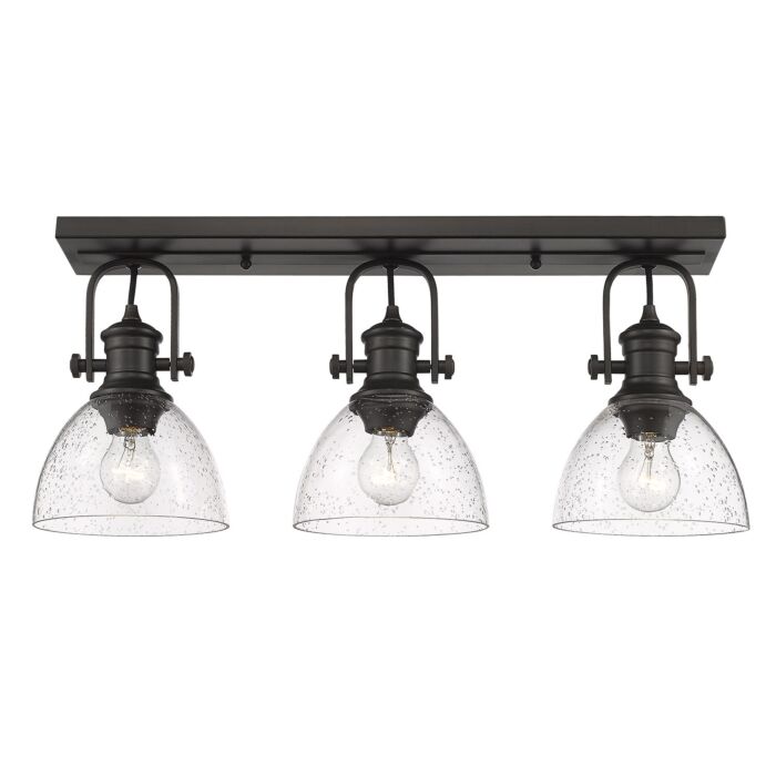 Three Light Semi-Flush Mount by Golden
