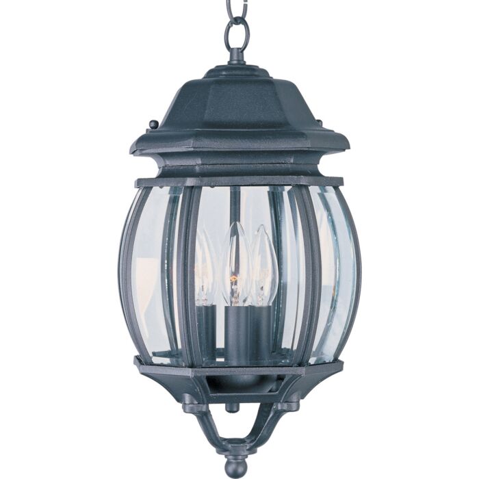 Maxim Lighting Crown Hill 3 Lt 16 Inch Outdoor Hanging Lt,Black