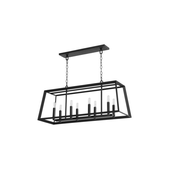 Cyan Design Hyperion 8 Light 37 Inch Kitchen Island Light in Noir