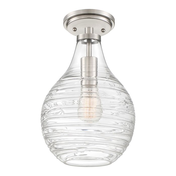 One Light Semi-Flush Mount by Quoizel