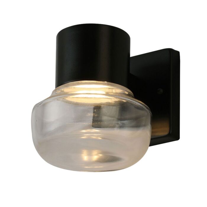 Belby 1-Light LED Wall Light in Black
