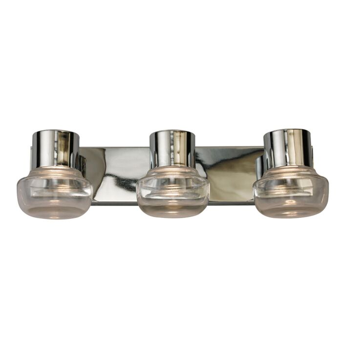 Belby 3-Light LED Bathroom Vanity Light with Vanity Light in Chrome