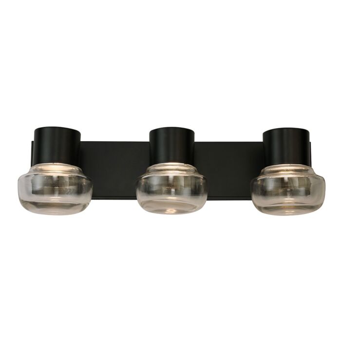 Belby 3-Light LED Bathroom Vanity Light with Vanity Light in Black