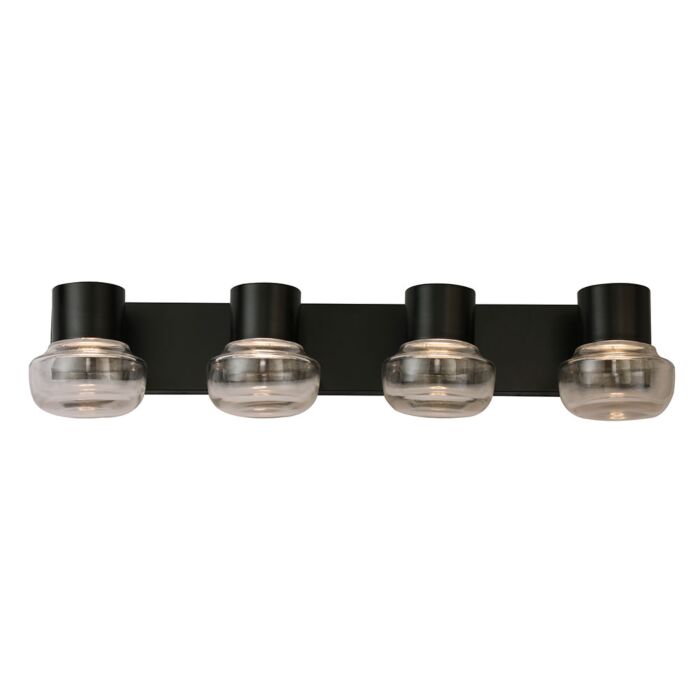 Belby 4-Light LED Bathroom Vanity Light with Vanity Light in Black