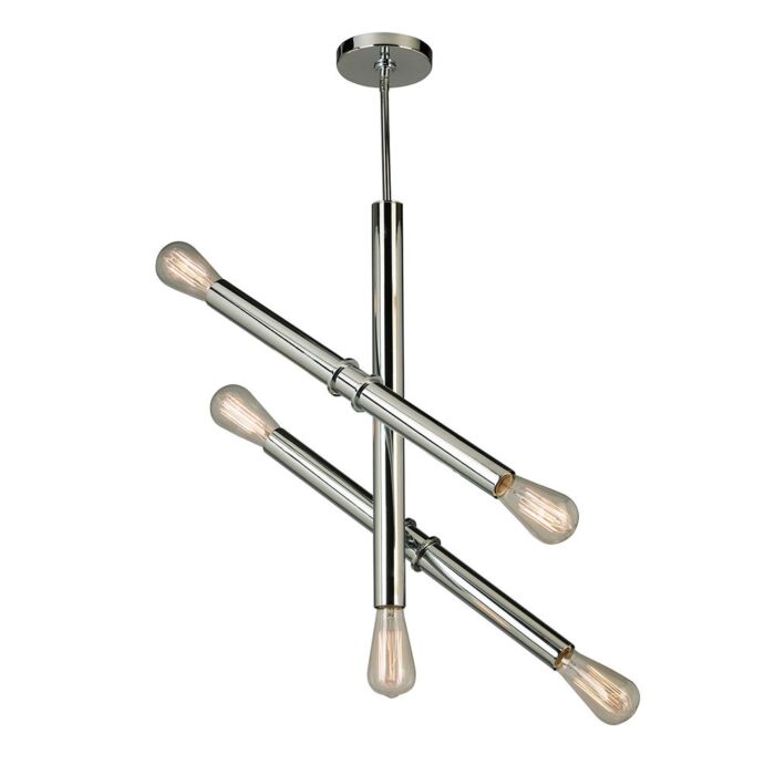 Drucker 5-Light Pendant in Black