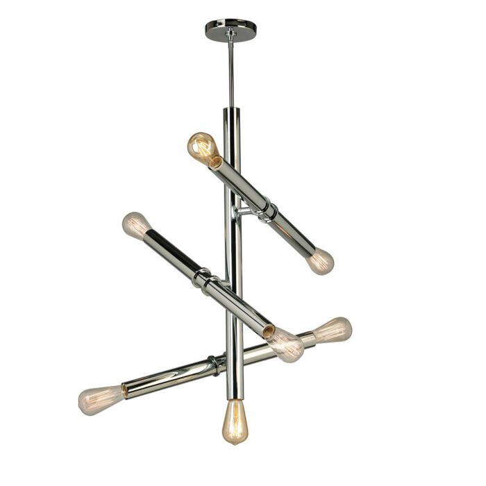 Drucker 7-Light Pendant in Chrome