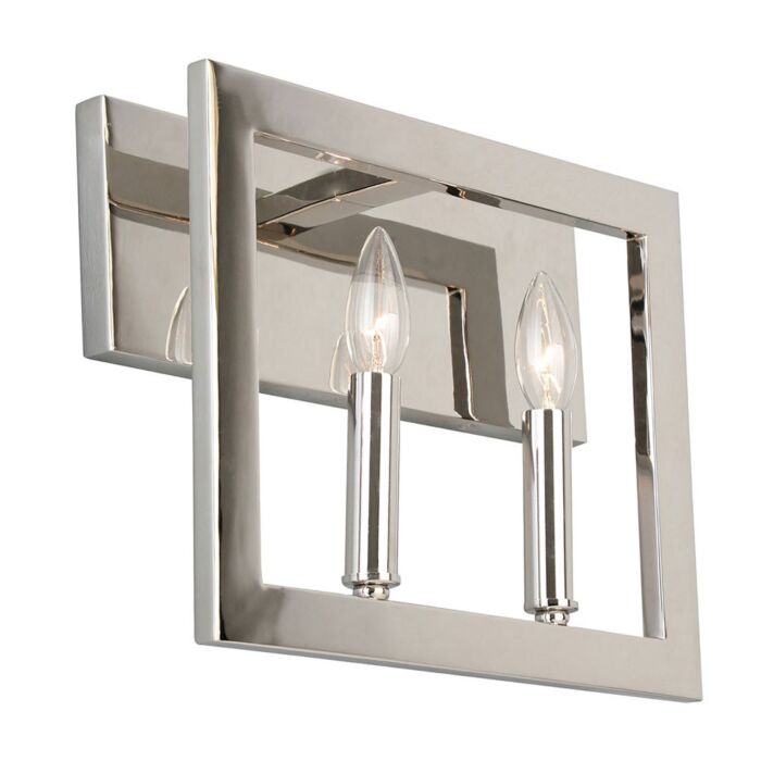 Jordan 2-Light Bathroom Vanity Light Vanity in Satin Nickel