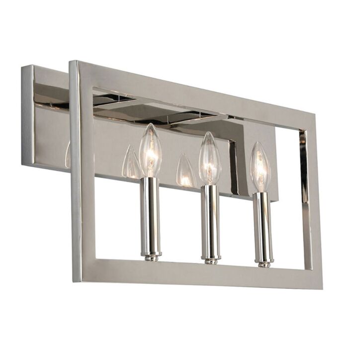 Jordan 3-Light Bathroom Vanity Light Vanity in Satin Nickel