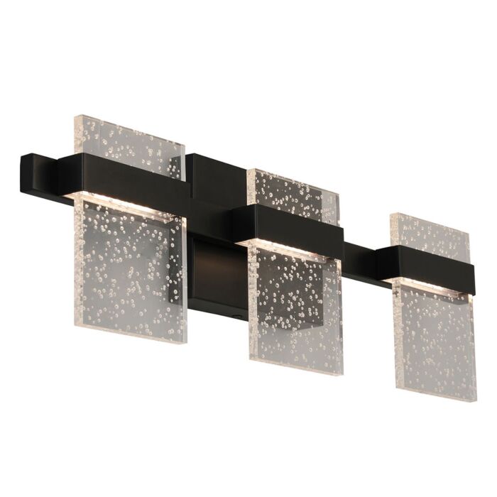 Madrona 3-Light LED Bathroom Vanity Light with Vanity Light in Black