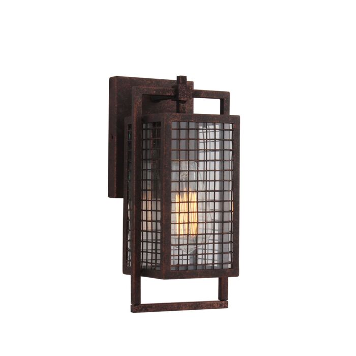 Garraux 1-Light Wall Sconce in Rust