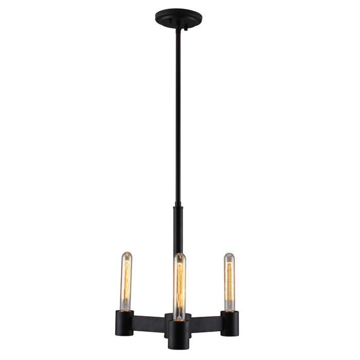 Broyles 3-Light Ceiling Mount in Matte Black