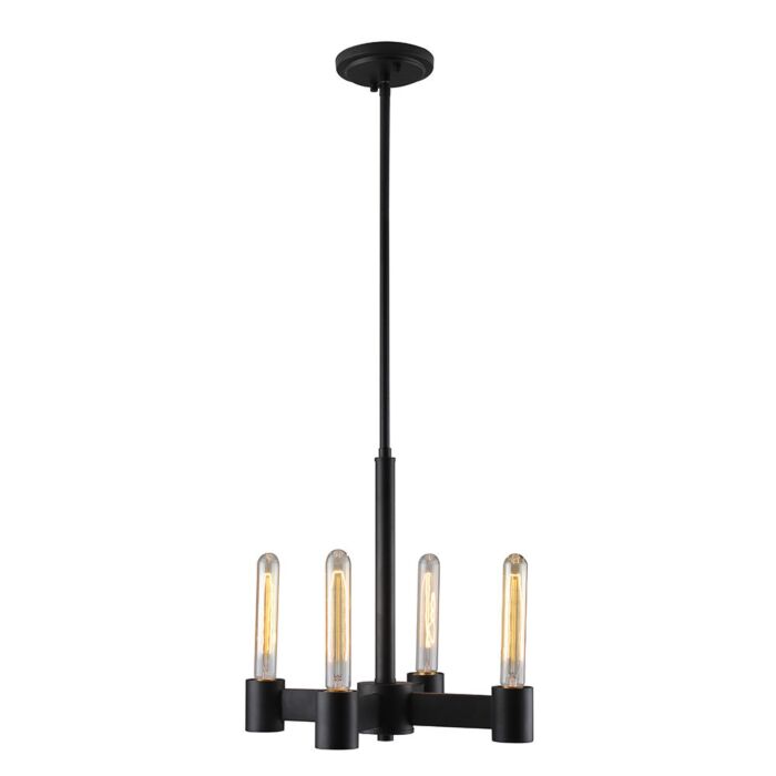Broyles 4-Light Chandelier in Matte Black