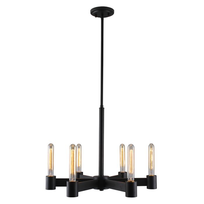 Broyles 6-Light Chandelier in Matte Black