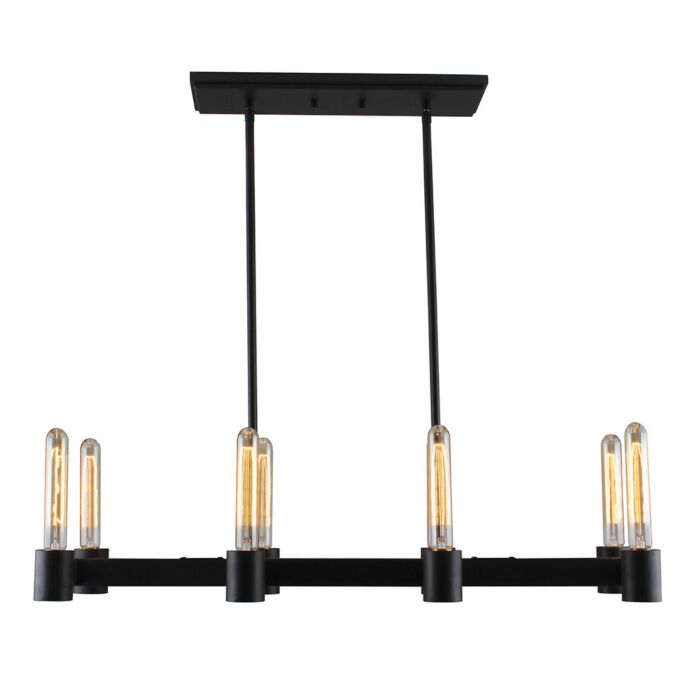Broyles 8-Light Pendant in Matte Black