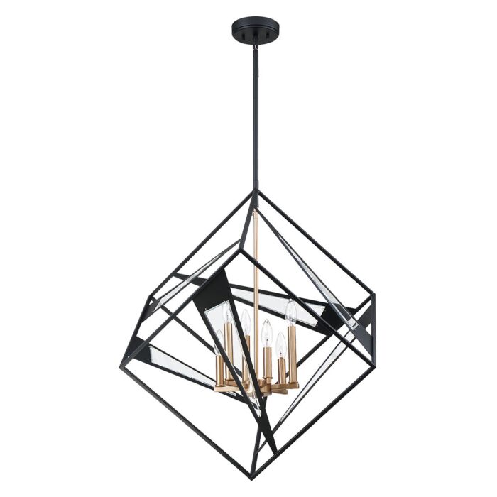 Corrietes 6-Light Pendant in Matte Black