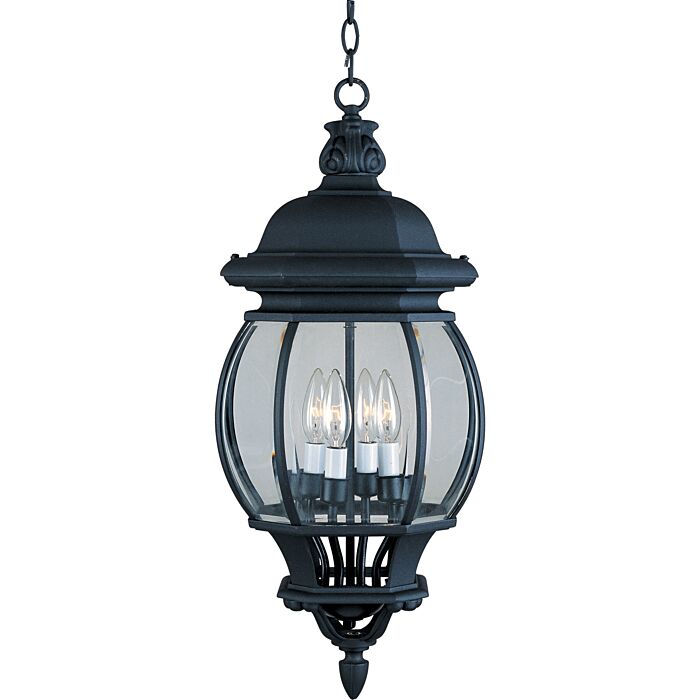 Maxim Lighting Crown Hill 4 Lt 26 Inch Outdoor Hanging Lt,Black
