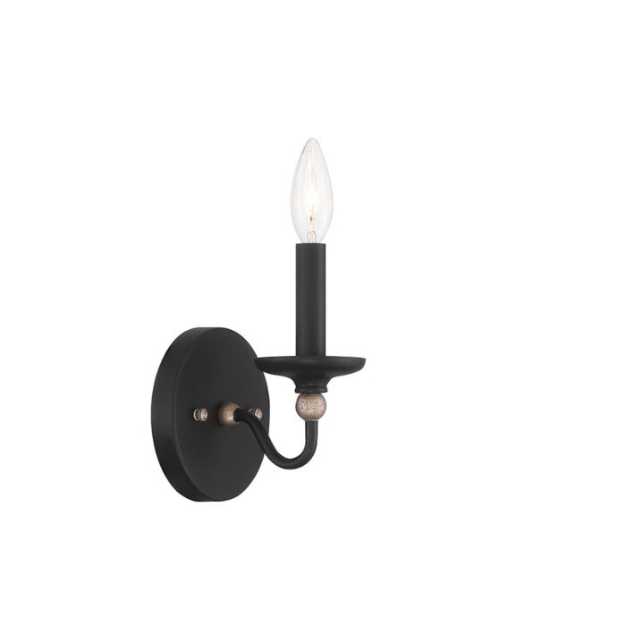 Minka Lavery Westchester County Wall Sconce in Sand Coal With Skyline Gold Leaf