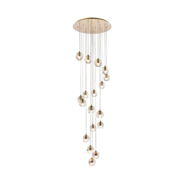 Eren 18-Light LED Pendant in Gold