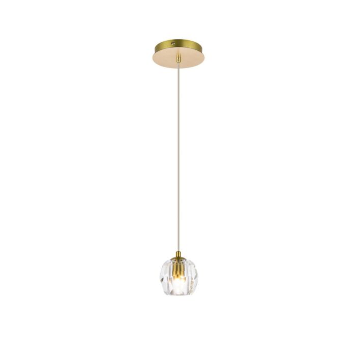 Eren 1-Light LED Pendant in Gold