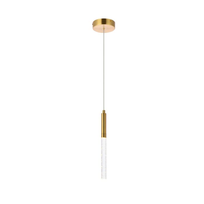 Ruelle 1-Light LED Pendant in Gold
