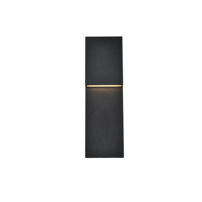 Raine LED Outdoor Wall Lamp in black
