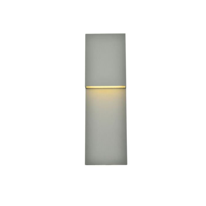 Raine LED Outdoor Wall Lamp in Silver