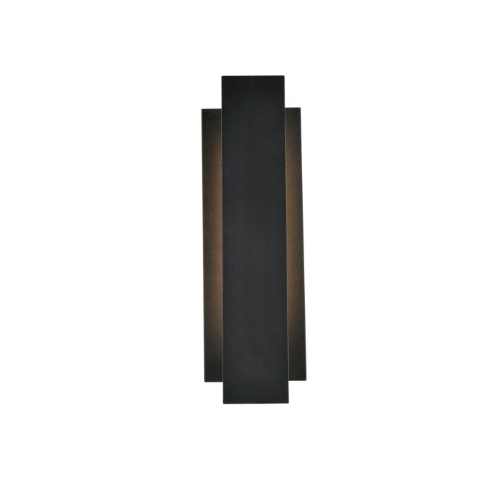Raine LED Outdoor Wall Lamp in black