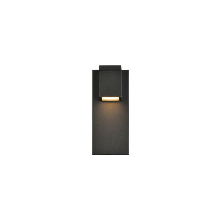 Raine LED Outdoor Wall Lamp in black