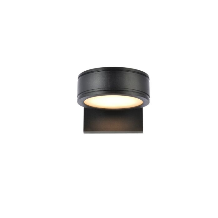 Raine LED Outdoor Wall Lamp in black