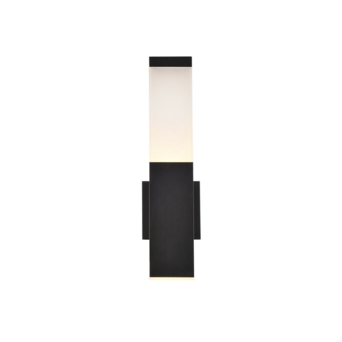 Raine LED Outdoor Wall Lamp in black
