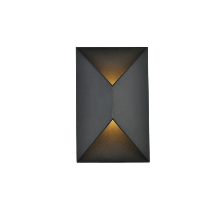 Raine LED Outdoor Wall Lamp in black