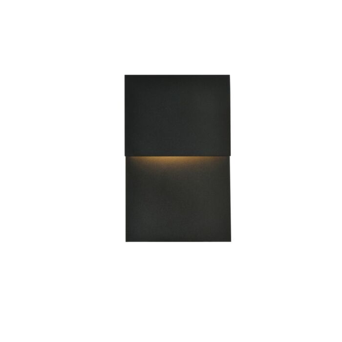 Raine LED Outdoor Wall Lamp in black