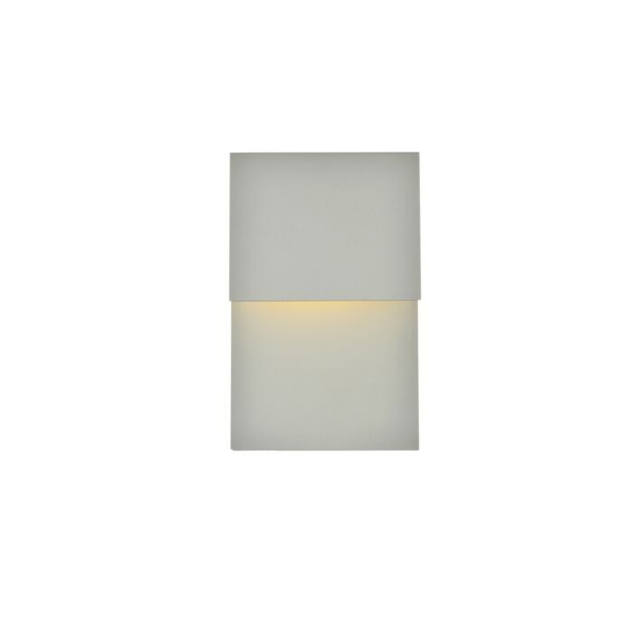 Raine LED Outdoor Wall Lamp in Silver