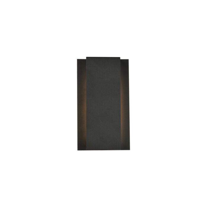 Raine LED Outdoor Wall Lamp in black