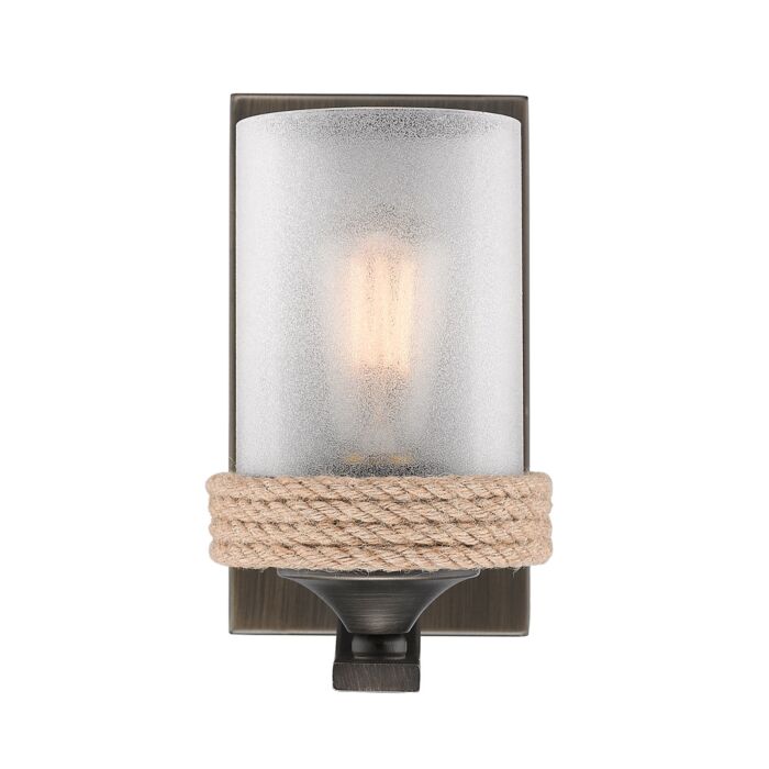 Golden Chatham 5 Inch Bathroom Vanity Light in Gunmetal Bronze