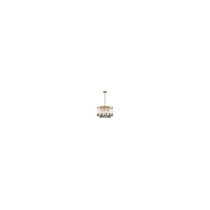 Villa Rose 8-Light Chandelier in Brushed Gold