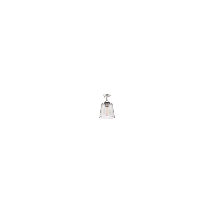 Windrush 1-Light Semi-Flushmount in Polished Nickel