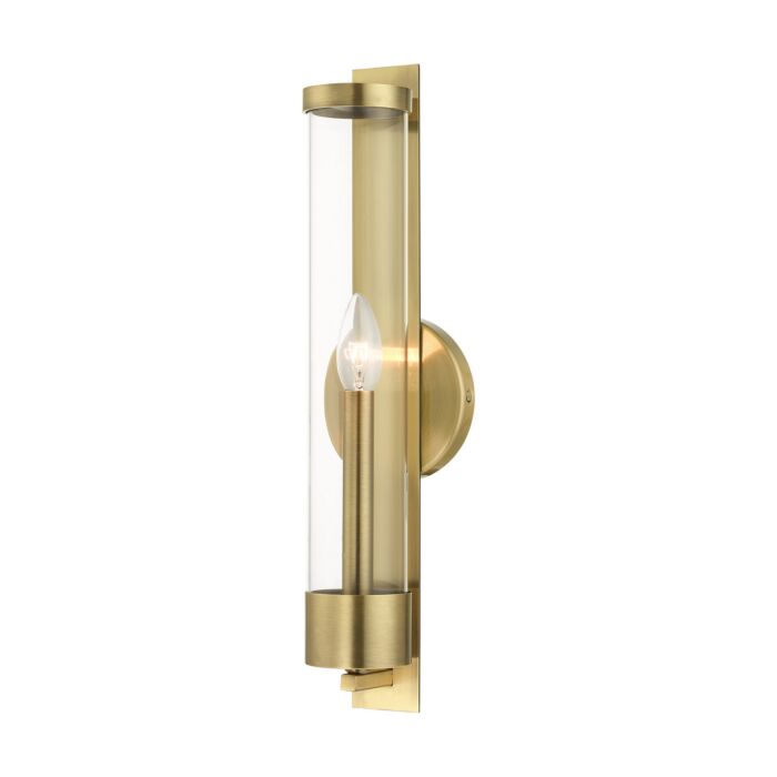 Castleton 1-Light Wall Sconce in Antique Brass