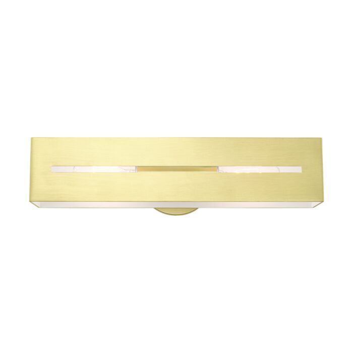 Soma 2-Light Bathroom Vanity Light in Satin Brass