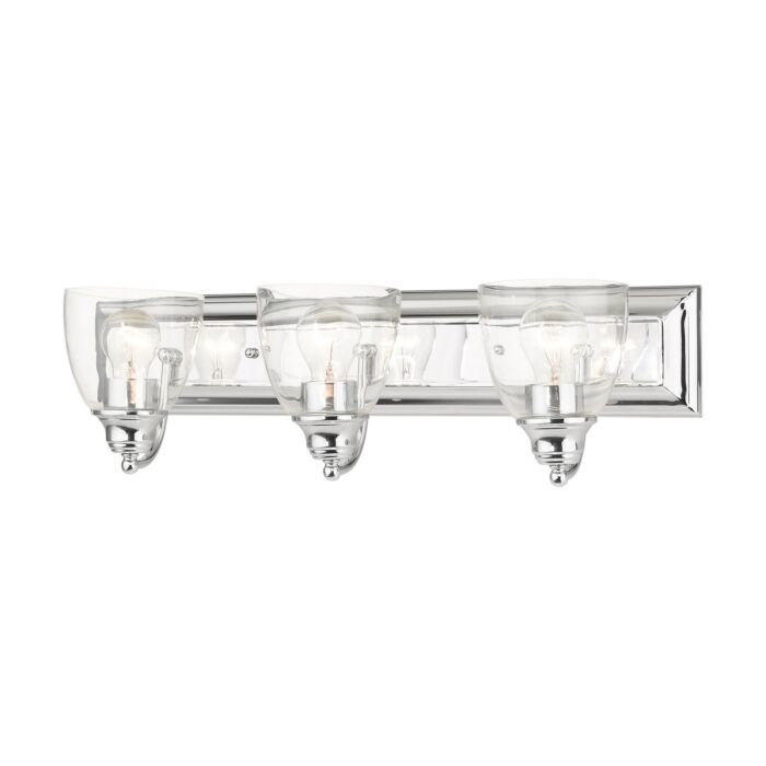 Birmingham 3-Light Bathroom Vanity Light in Polished Chrome