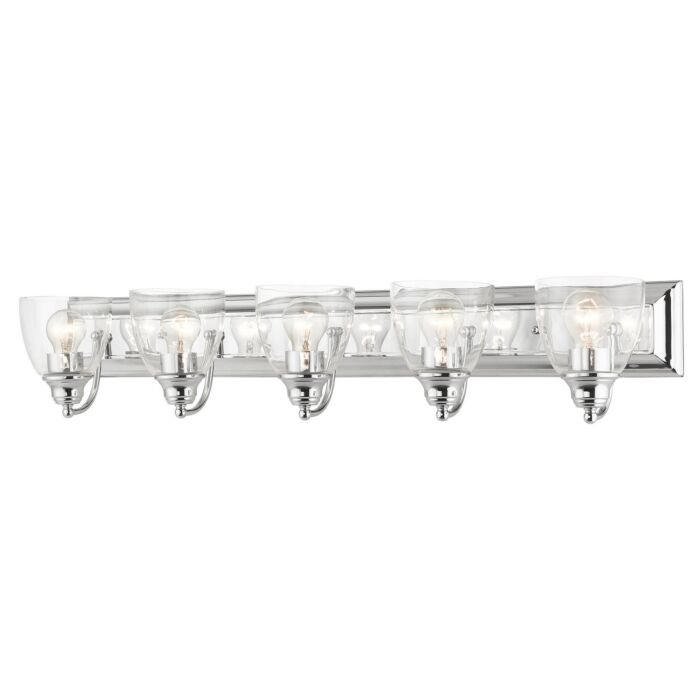 Birmingham 5-Light Bathroom Vanity Light in Polished Chrome