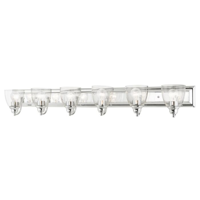 Birmingham 6-Light Bathroom Vanity Light in Polished Chrome