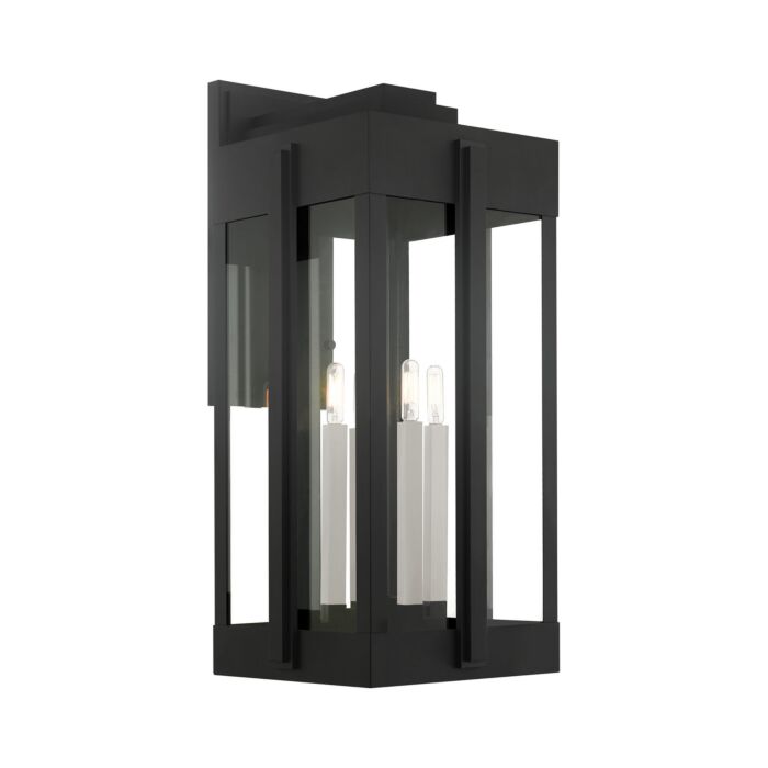 Lexington 4-Light Outdoor Wall Lantern in Black